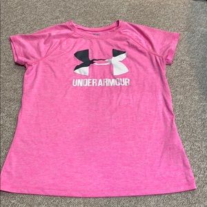 Under Armour short sleeve shirt, size YLG
